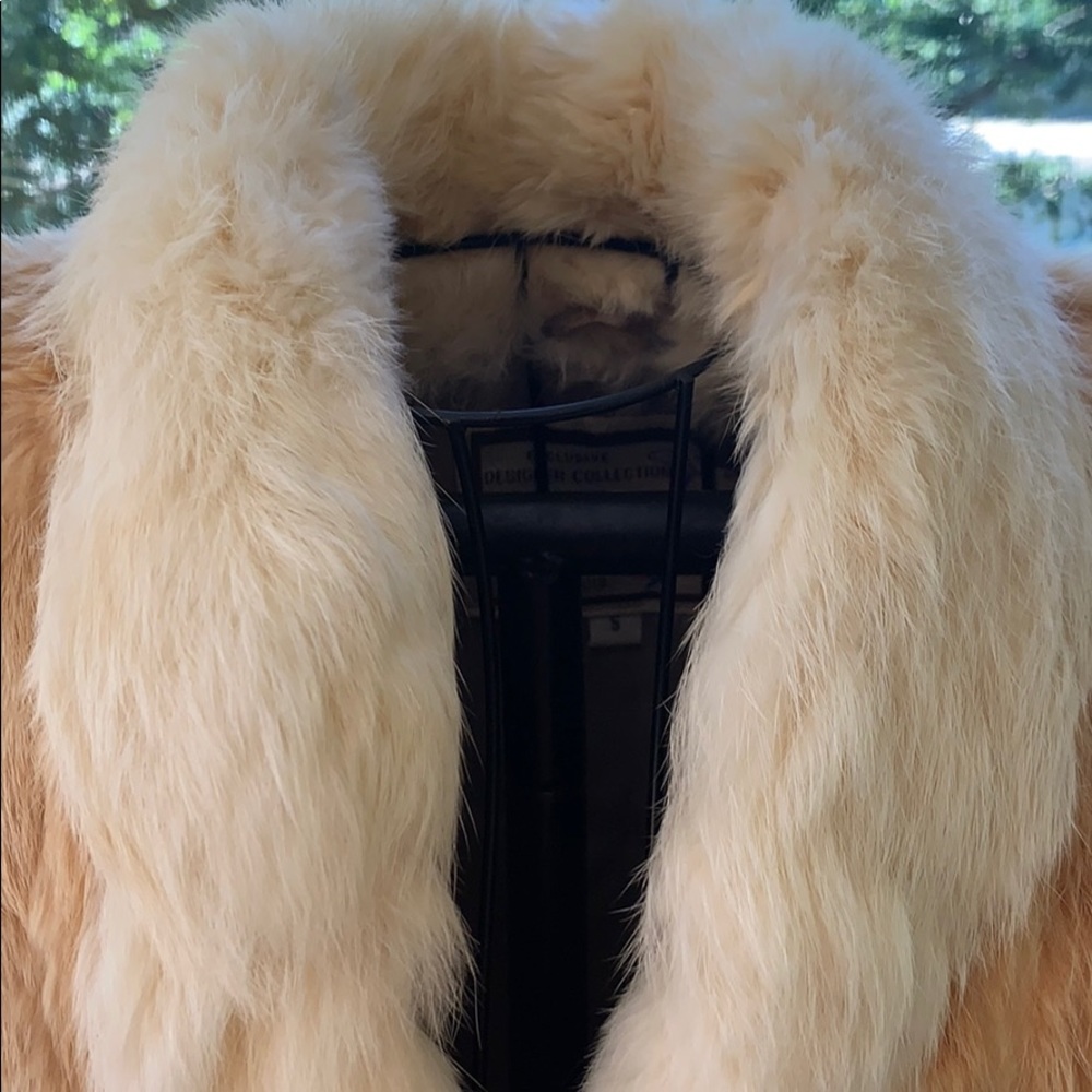 Multicolored Real Rabbit Jacket (Small) - image 5